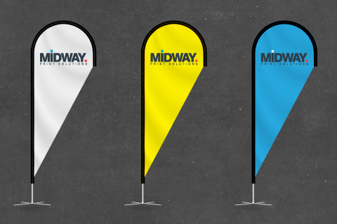 Midway Print - Teardrop Banner