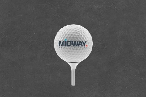 Midway Print - Golf Ball